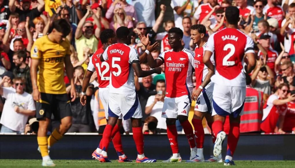 Hasil Liga Inggris Arsenal vs Wolverhampton: Skor 2-0